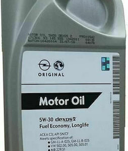ΛΑΔΙ ΜΗΧ.(5W30-DEXOS-2)..(2-LT).OPEL